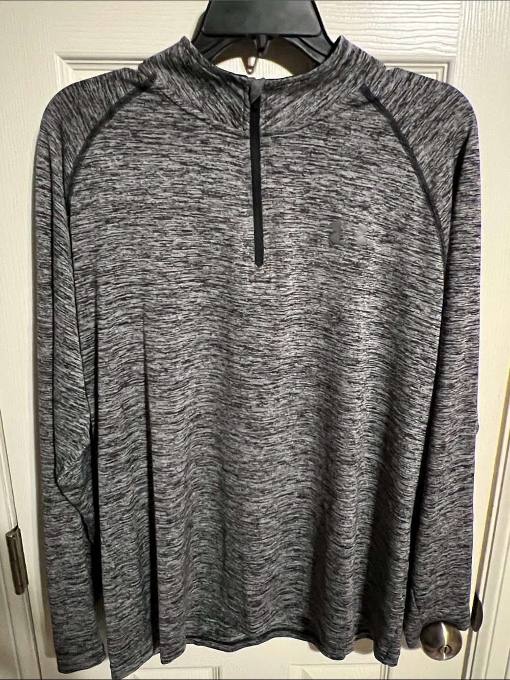 Under Armour Gray Heather Quarter-Zip Performance Pullover